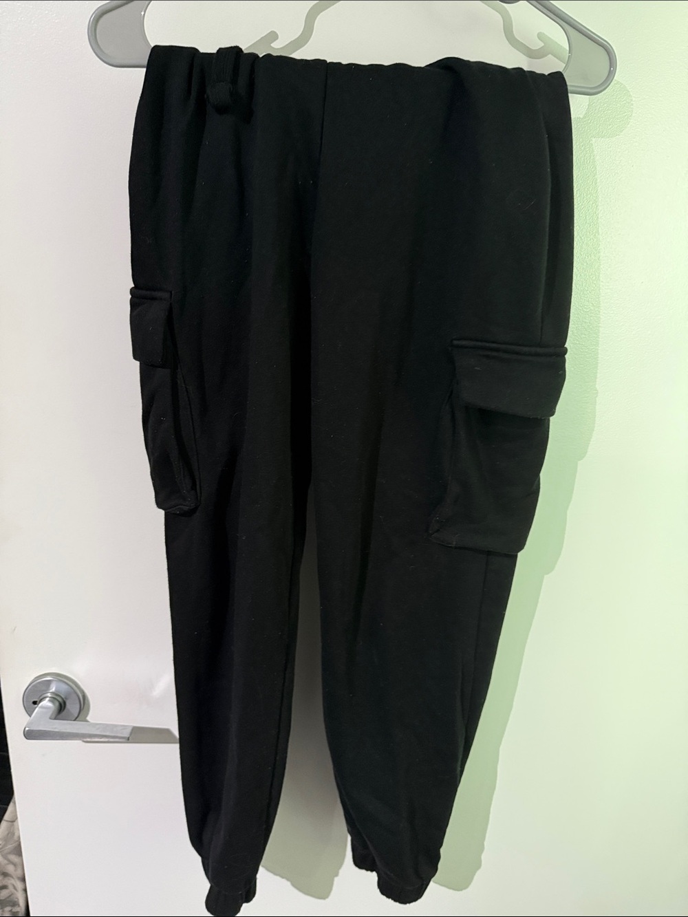 Women's Black Cargo Jogger Pants